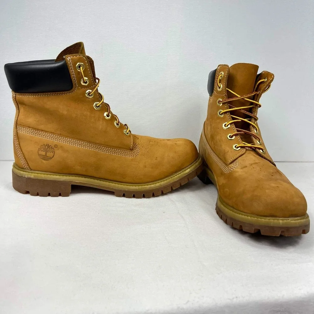 GUC Timberland Premium 6-Inch Waterproof Wheat Boots Primaloft Mens Size 10.5 M